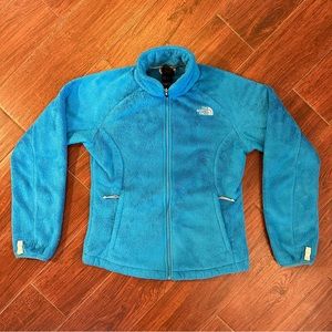 The North Face Osito Fleece Full Zip Outdoor Sweater Womens Small Blue